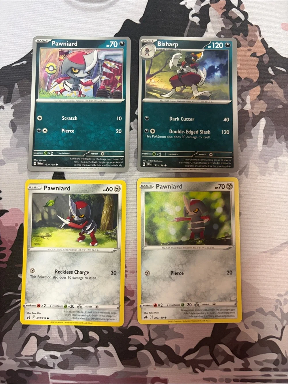 Pawniard & Bisharp Evolution Lot | 4 Pokémon Cards | ✨5/$25✨